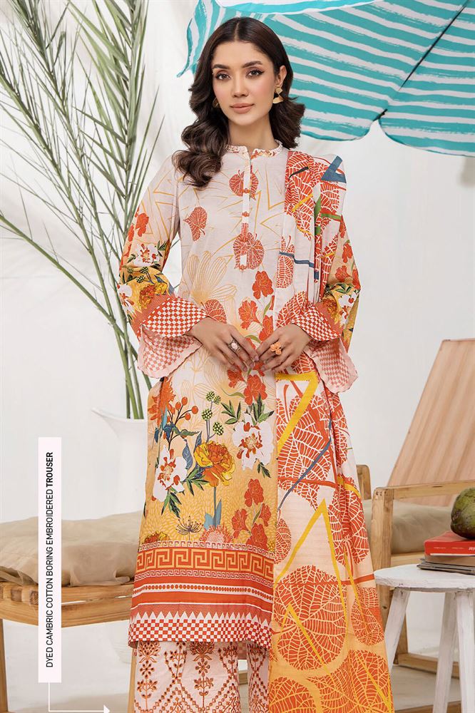 Amel Unstitched 3pc Collection - Luxurious Fabric